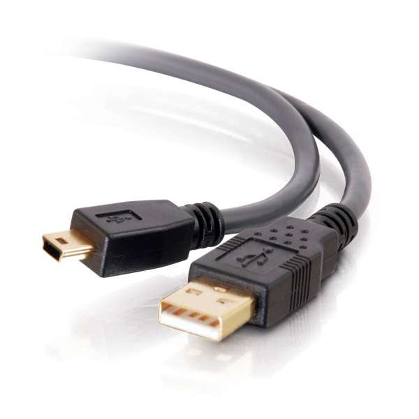 C2G Ultima 3m USB 2.0 A to Mini-B Cable (9.8ft) - Cabo USB - USB (M) para mini USB Tipo B (M) - USB 2.0 - 3 m - moldado - preto