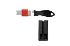 Bloqueo de puerto USB Kensington con protector de cable - Cuadrado - Bloqueo de puerto USB - Plateado