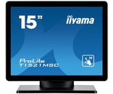 iiyama ProLite T1521MSC-B1 - LED monitor - 15" - touch screen - 1024 x 768 @ 75 Hz - TN - 350 cd/m² - 800:1 - 8 ms - VGA - speakers - black