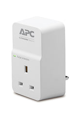 APC SurgeArrest Essential - Surge Protector - AC 230 V - Output Connectors: 1 - UK - White