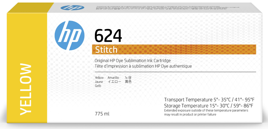 HP 624 775ML YELLOW DYE INK C SUPL