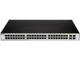 D-Link Web Smart DGS-1210-48 - Switch - Managed - 48 x 10/100/1000 + 4 x Shared SFP - Desktop