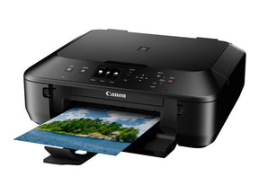 Canon PIXMA MG5550 - Impressora multi-funções - a cores - jacto de tinta - 216 x 297 mm (original) - A4/Legal (media) - até 12.2 ipm (impressão) - 100 folhas - USB 2.0, Wi-Fi(n) - preto (8580B006AA?CF)