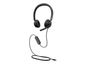 Microsoft Modern USB-C Headset for Business - Auscultadores - no ouvido - com cabo - USB-C - preto - Certificado para Microsoft Teams