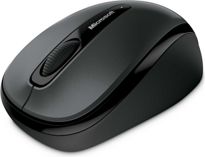 Microsoft Wireless Mobile Mouse 3500 - Rato - destros e canhotos - óptico - 3 botões - sem fios - 2.4 GHz - receptor sem fio USB - cinzento lochness