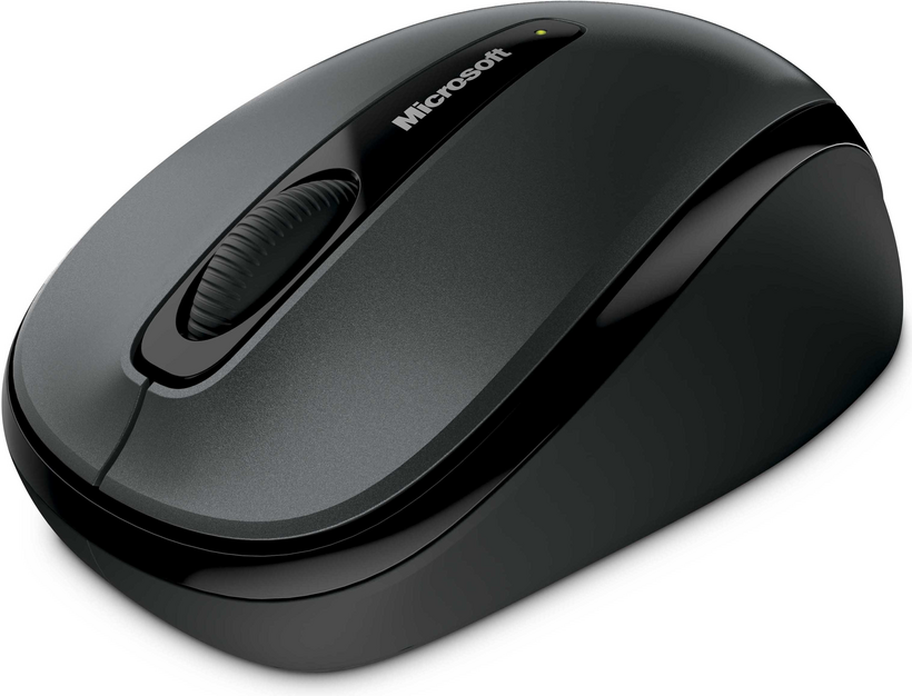 Microsoft Wireless Mobile Mouse 3500 - Ratón - para diestros y zurdos - óptico - 3 botones - inalámbrico - 2,4 GHz - receptor inalámbrico USB - gris lochness