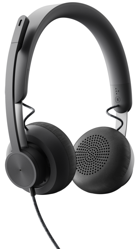 Logitech Zone Wired MSFT Teams - Headphones - In Ear - With Cable - USB-C - Graphite - Certified for Microsoft Teams