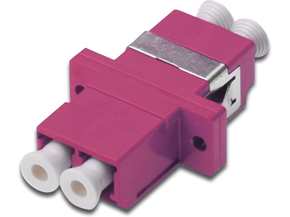 COUPLER LC DUPLEX OM4 VIOLET CERAM