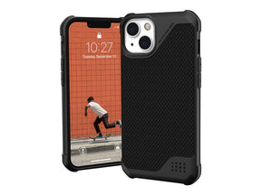 UAG Rugged Case for iPhone 13 5G [6.1-inch] - Metropolis LT Kevlar Black - Cubierta trasera del teléfono - KEVLAR - kevlar negro - 6.1" - para Apple iPhone 13