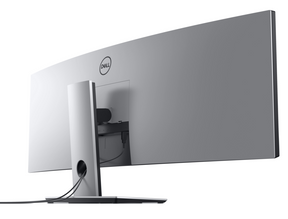 Dell UltraSharp U4919DW - Monitor LED - curvo - 49" - 5120 x 1440 Dual Quad HD @ 60 Hz - IPS - 350 cd/m² - 1000:1 - 5 ms - 2xHDMI, DisplayPort, USB-C - com 3 anos de serviço Advanced Exchange - para OptiPlex 3090, Precision 7560, XPS 15 9570