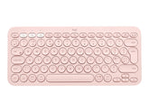 Logitech K380 Multi-Device Bluetooth Keyboard - Keyboard - Wireless - Bluetooth 3.0 - QWERTY - Spanish - Pink (920-009587)