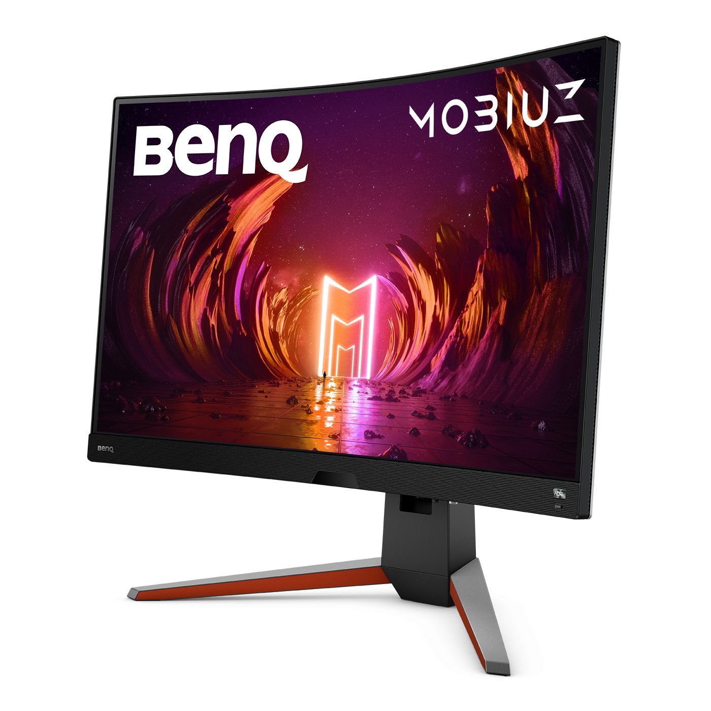 BenQ Mobiuz EX3210R - Monitor LED - curvo - 32" (31.5" visível) - 2560 x 1440 QHD @ 165 Hz - VA - 400 cd/m² - 2500:1 - DisplayHDR 400 - 1 ms - 2xHDMI, DisplayPort - altifalantes com subwoofer