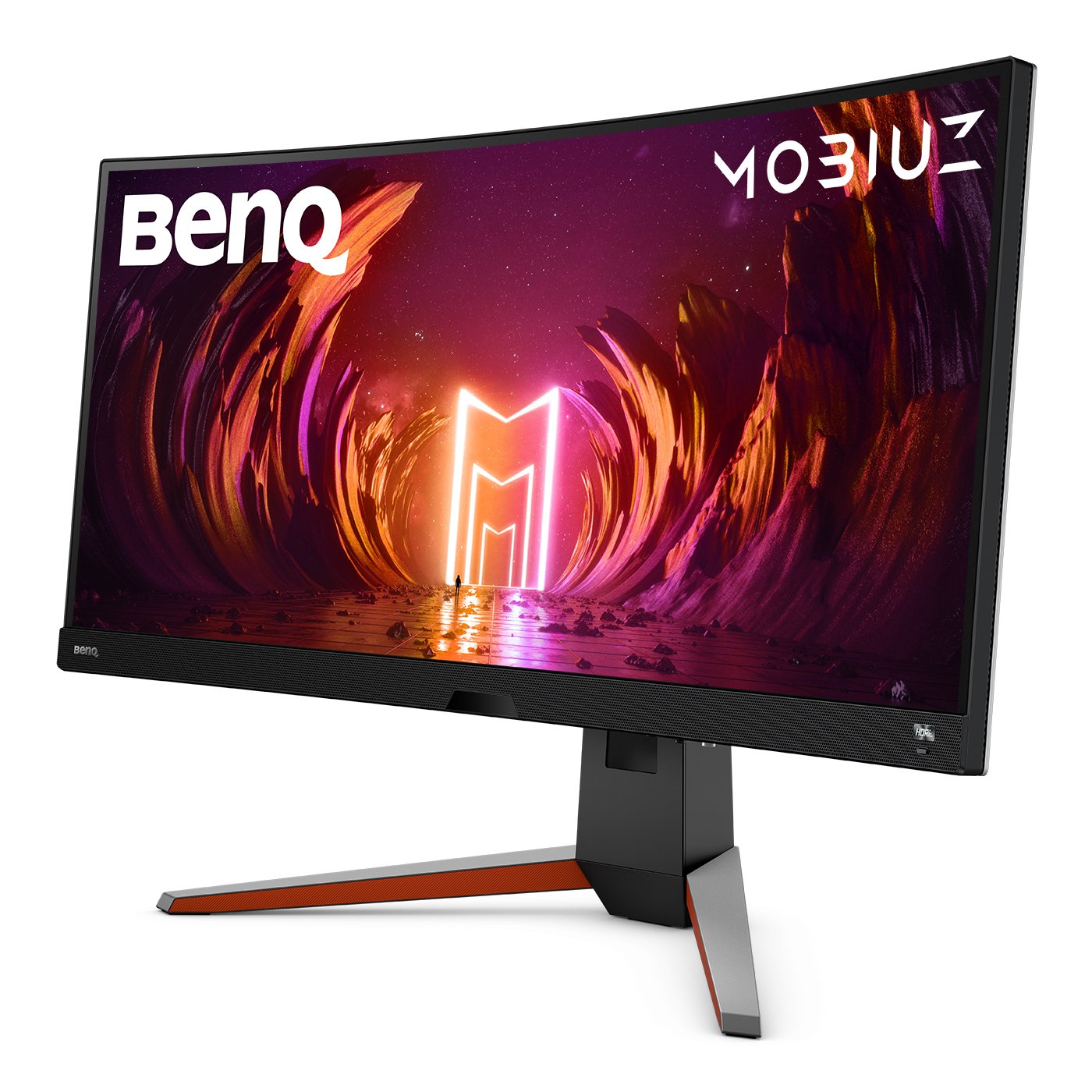 BenQ Mobiuz EX3415R - Monitor LCD - curvo - 34" - 3440 x 1440 UWQHD @ 144 Hz - IPS - 1000:1 - 1 ms - 2xHDMI, DisplayPort - cinza