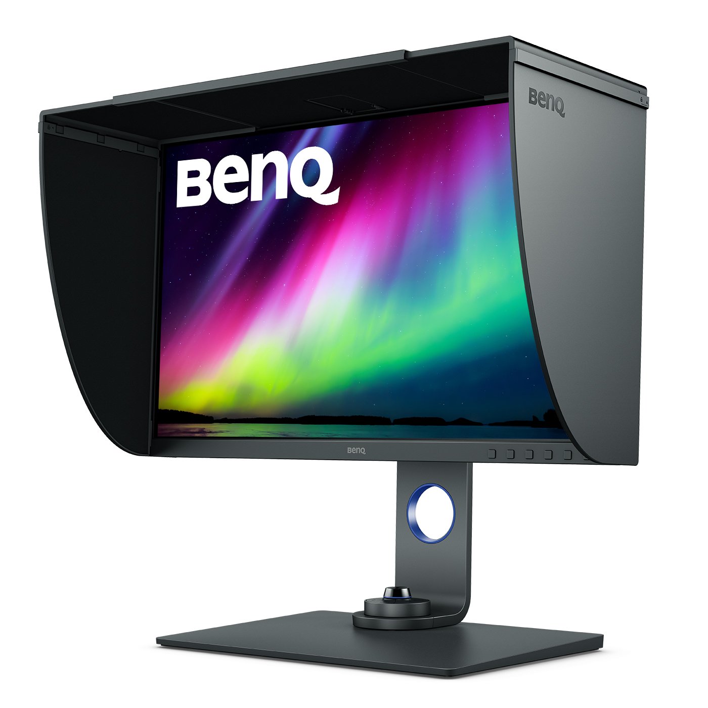 BenQ SW270C - SW Series - monitor LED - 27" - 2560 x 1440 WQHD @ 60 Hz - IPS - 300 cd/m² - 1000:1 - HDR10 - 5 ms - 2xHDMI, DisplayPort, USB-C - cinza