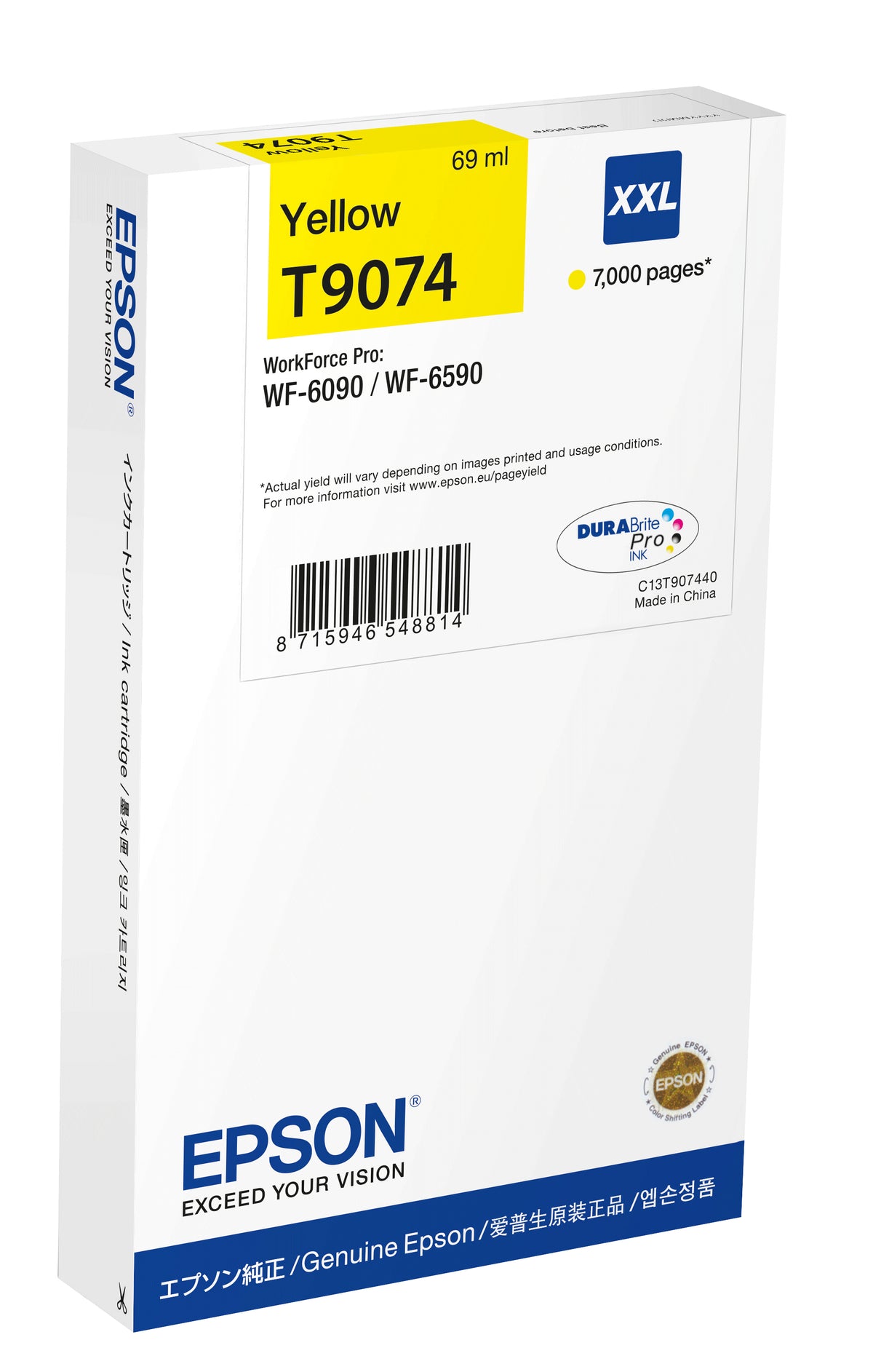 EPSON TINTEIRO AMARELO WF-6590/6090 XXL