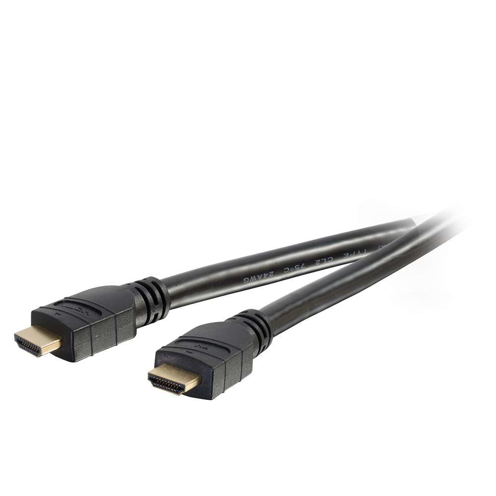 C2G 10m Active High Speed HDMI Cable In-Wall, CL3-Rated - Cabo HDMI - HDMI macho para HDMI macho - 10 m - proteção dupla - preto