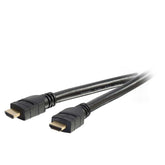 C2G 20m Cable HDMI activo de alta velocidad para empotrar en la pared, clasificación CL3 - Cable HDMI - HDMI macho a HDMI macho - 20 m - Doble blindaje - Negro