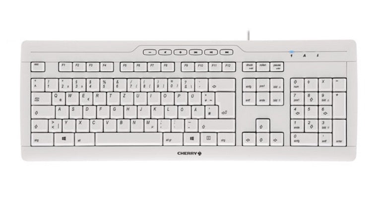 CHERRY STREAM 3.0 - Keyboard - USB - Spanish - switch: CHERRY SX - light gray