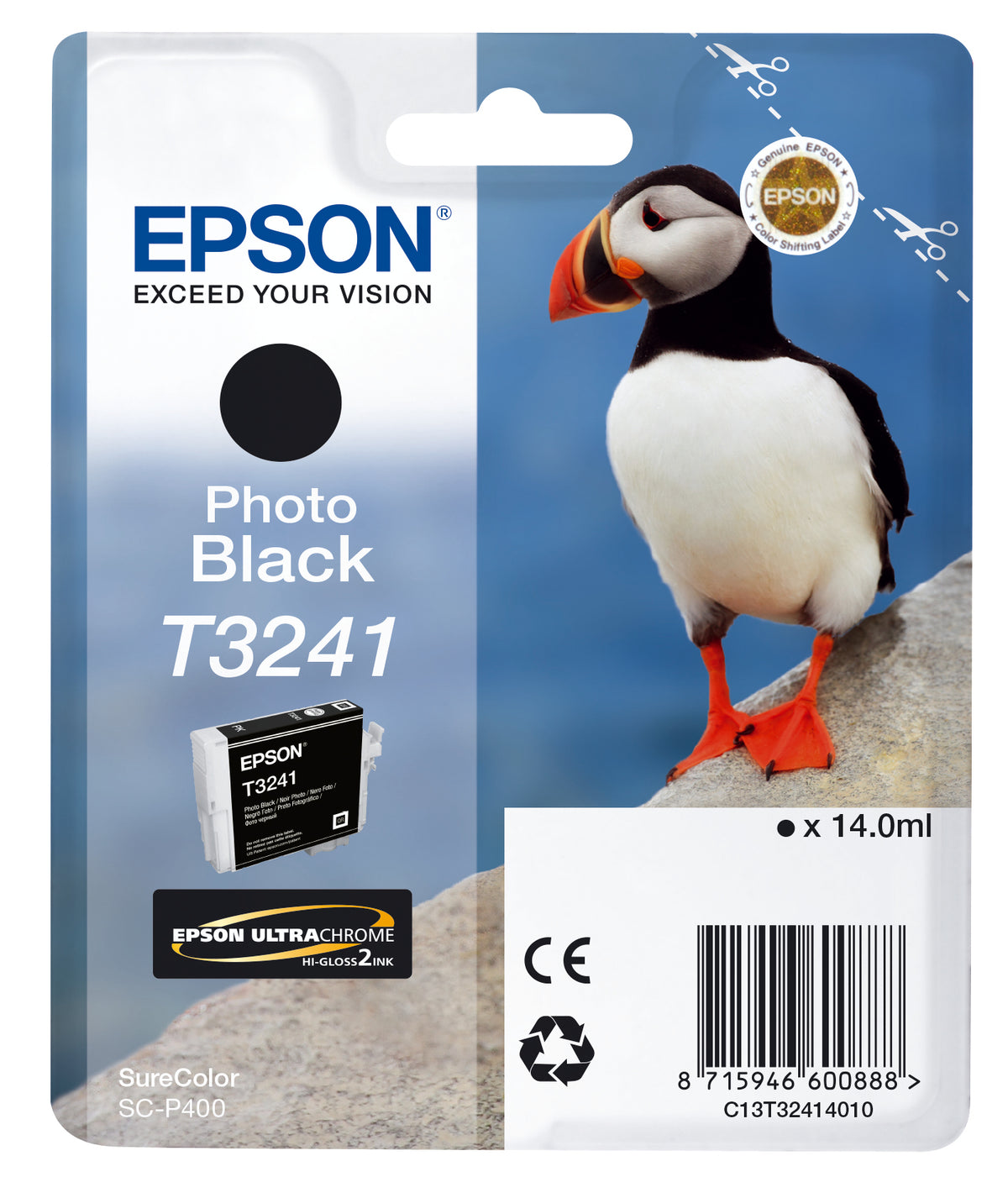 Epson T3241 - 14 ml - preto - original - tinteiro - para SureColor P400, SC-P400