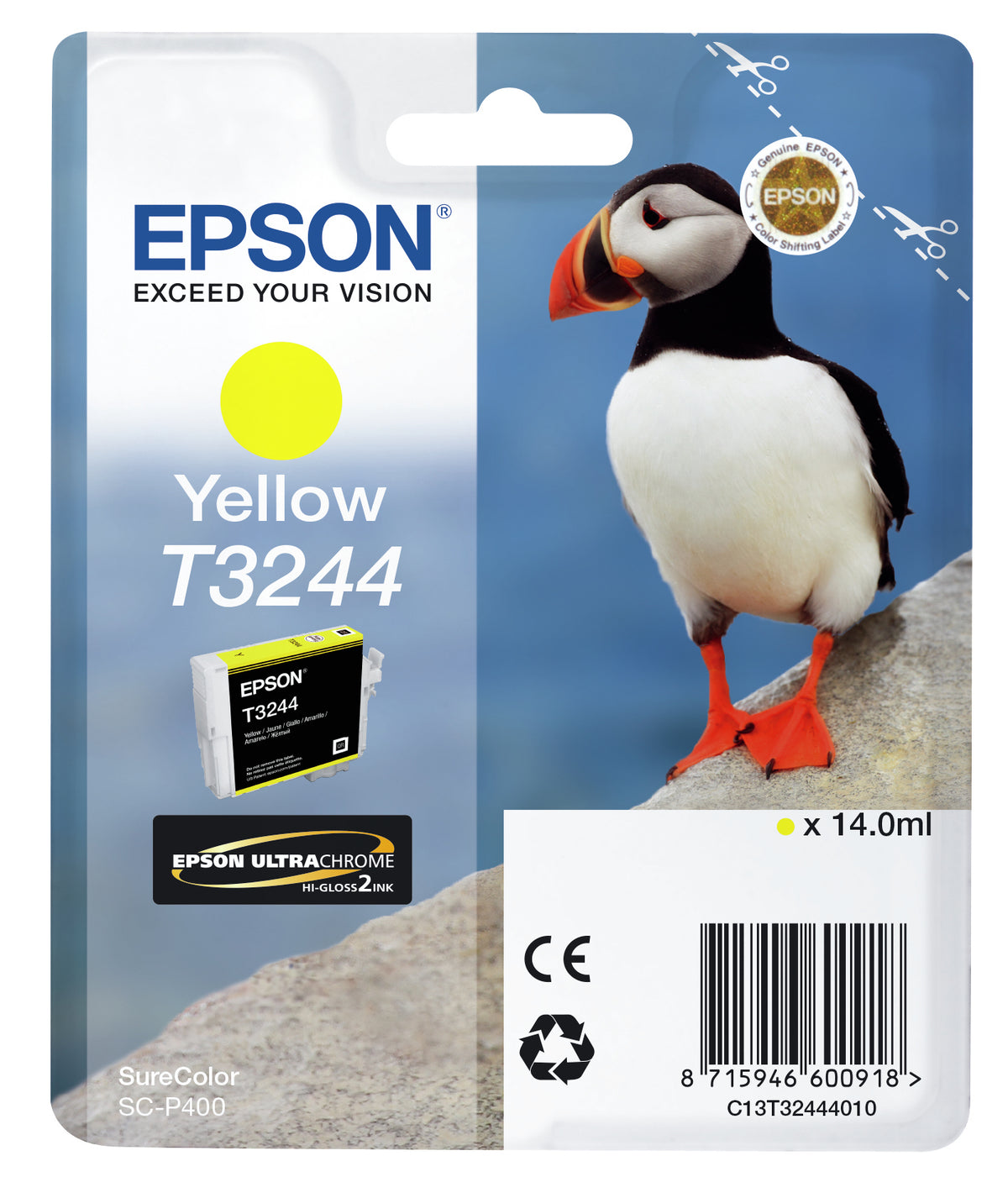 Epson T3244 - 14 ml - amarelo - original - tinteiro - para SureColor P400, SC-P400