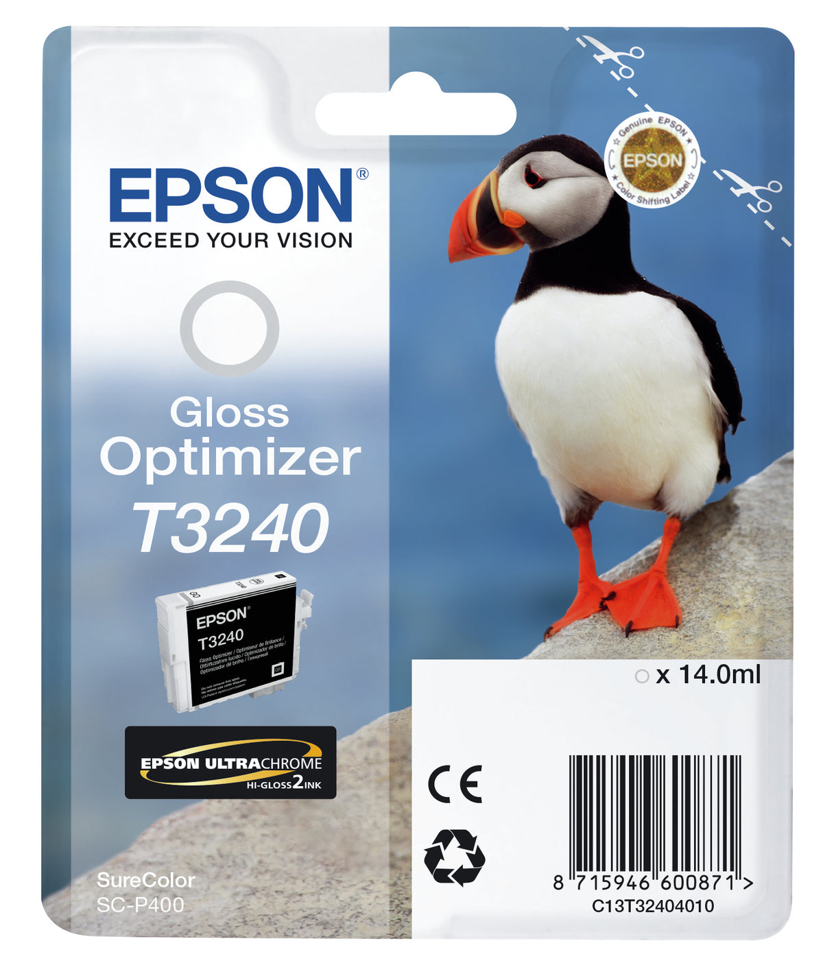 Epson T3240 Gloss Optimizer - 14 ml - original - cartucho de optimizador de tinta - para SureColor P400, SC-P400