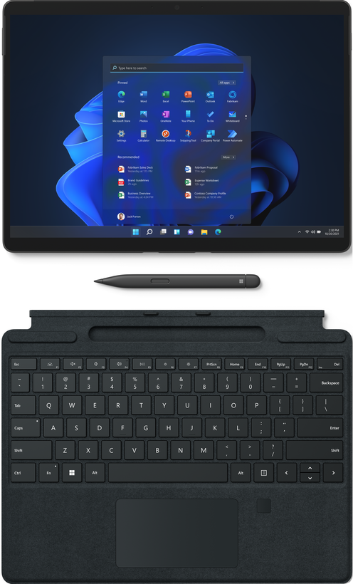 Microsoft Surface Pro 8 - Tablet - Intel Core i5 1145G7 - Evo - Win 10 Pro - Iris Xe Graphics - 8 GB RAM - 256 GB SSD - Pantalla táctil 13" 2880 x 1920 @ 120 Hz - Wi-Fi 6 - grafito - comercial