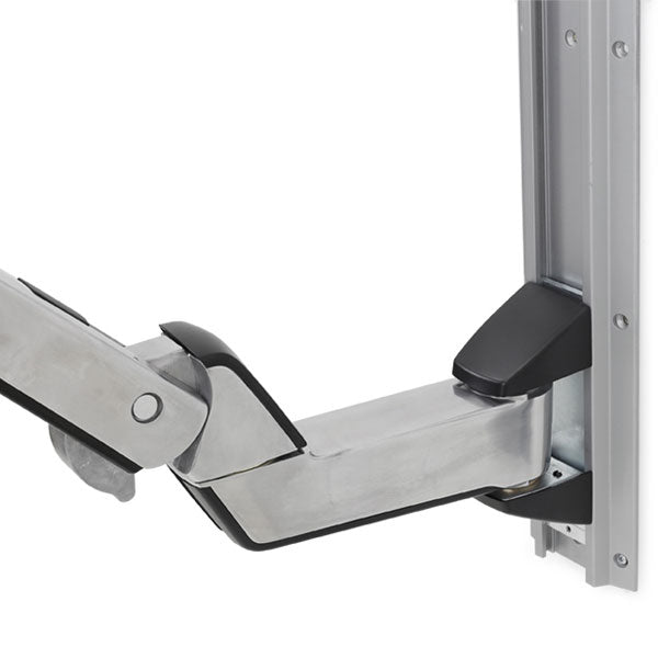 Ergotron StyleView Sit-Stand Combo Extender - Short - componente de montagem (braço extensor, deslizador de trilho de parede, tampa de braço) - alumínio polido, plástico de elevado grau - prata