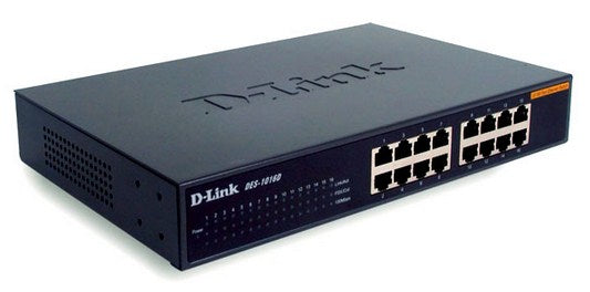 INTERRUPTOR D-LINK 16x100 DE ESCRITORIO/MONTAJE EN RACK