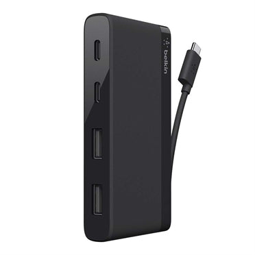 Belkin USB-C Mini Hub de 4 puertos - Hub - 4 x SuperSpeed ​​​​USB 3.0 - escritorio