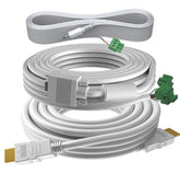 VISION Techconnect Modular AV Faceplate Cable Pack - LIFETIME WARRANTY - 10 m (33 ft) Professional Installation Cable Package - cable pre-terminated to plug into directly into rear of faceplate modules - includes 1 x VGA cable, 1 x minijack cable, 1