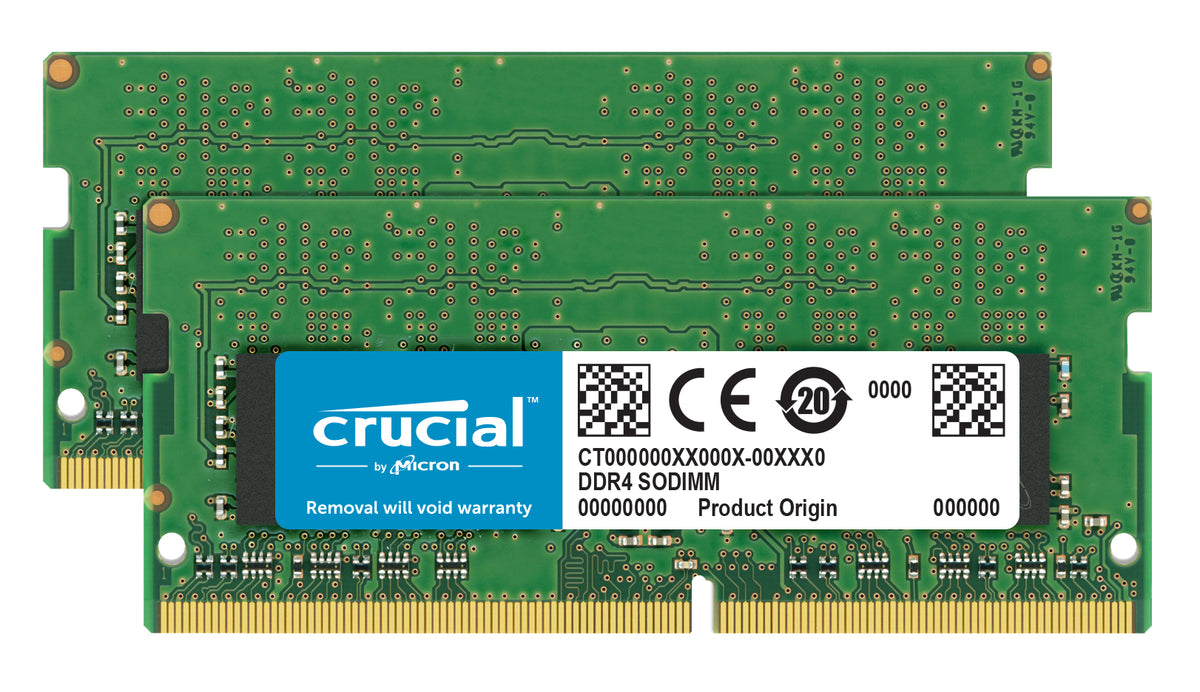 Crucial - DDR4 - kit - 32 GB: 2 x 16 GB - SO DIMM de 260 pines - 2400 MHz / PC4-19200 - CL17 - 1,2 V - sin búfer - sin ECC