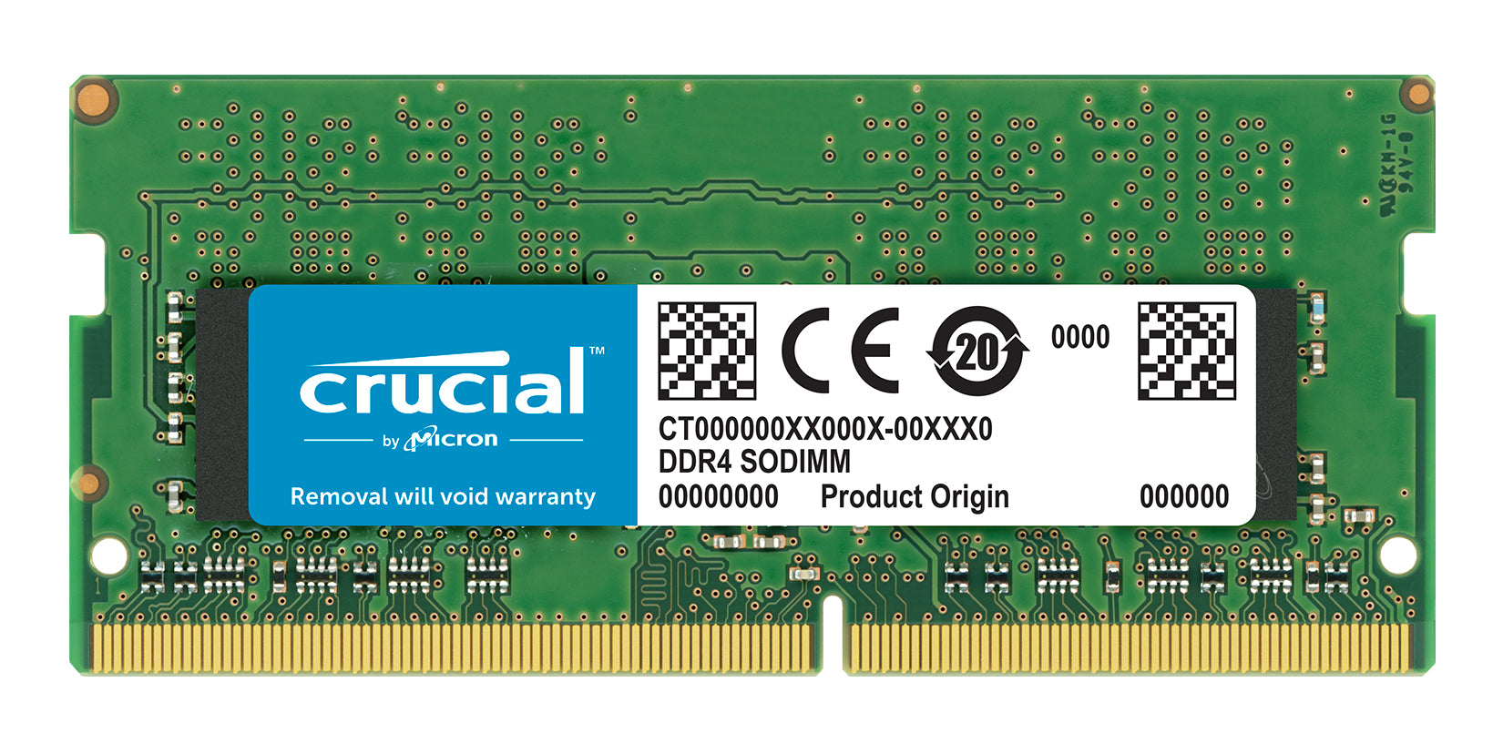 Crucial - DDR4 - module - 16 GB - 260-pin SO DIMM - 2400 MHz / PC4-19200 - CL17 - 1.2 V - unbuffered - no ECC