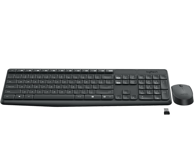 Logitech MK235 - Conjunto de teclado e rato - sem fios - 2.4 GHz - Checo