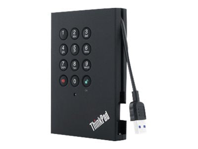 Lenovo ThinkPad USB 3.0 Secure - Disco rígido - 2 TB - externa (portátil) - USB 3.0 - 5400 rpm - para ThinkCentre M70t Gen 3, M90a Gen 3, M90q Gen 2, ThinkPad T14s Gen 3, Yoga Slim 7 Pro 14