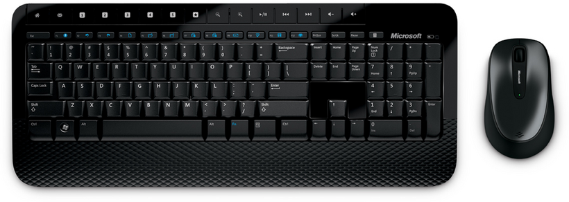 Microsoft Wireless Desktop 2000 - Conjunto de teclado e rato - sem fios - 2.4 GHz - Português