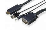 Sony CAB-VGAHDMI1 - HDMI Cable - HDMI Male to USB, HD-15 (VGA), Male Stereo Mini Port - 1 m - for Sony FW-43XD8001, FW-49XD8001, FW-55XD8501, FW-65XD8501, FW-75XD8501, FW-85XD8501