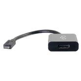 C2G USB C to DisplayPort Adapter Converter - USB Type C to DisplayPort Black - Adaptador de vídeo externo - USB 3.1 - DisplayPort - preto