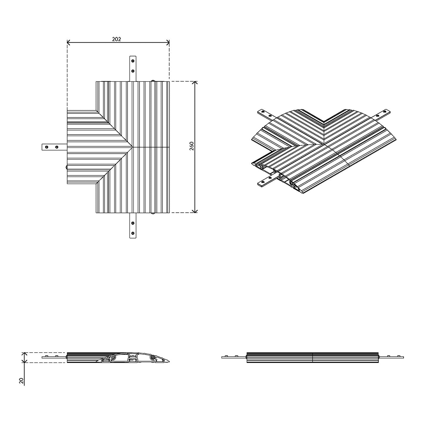 Addit cable protector - T-connection 462