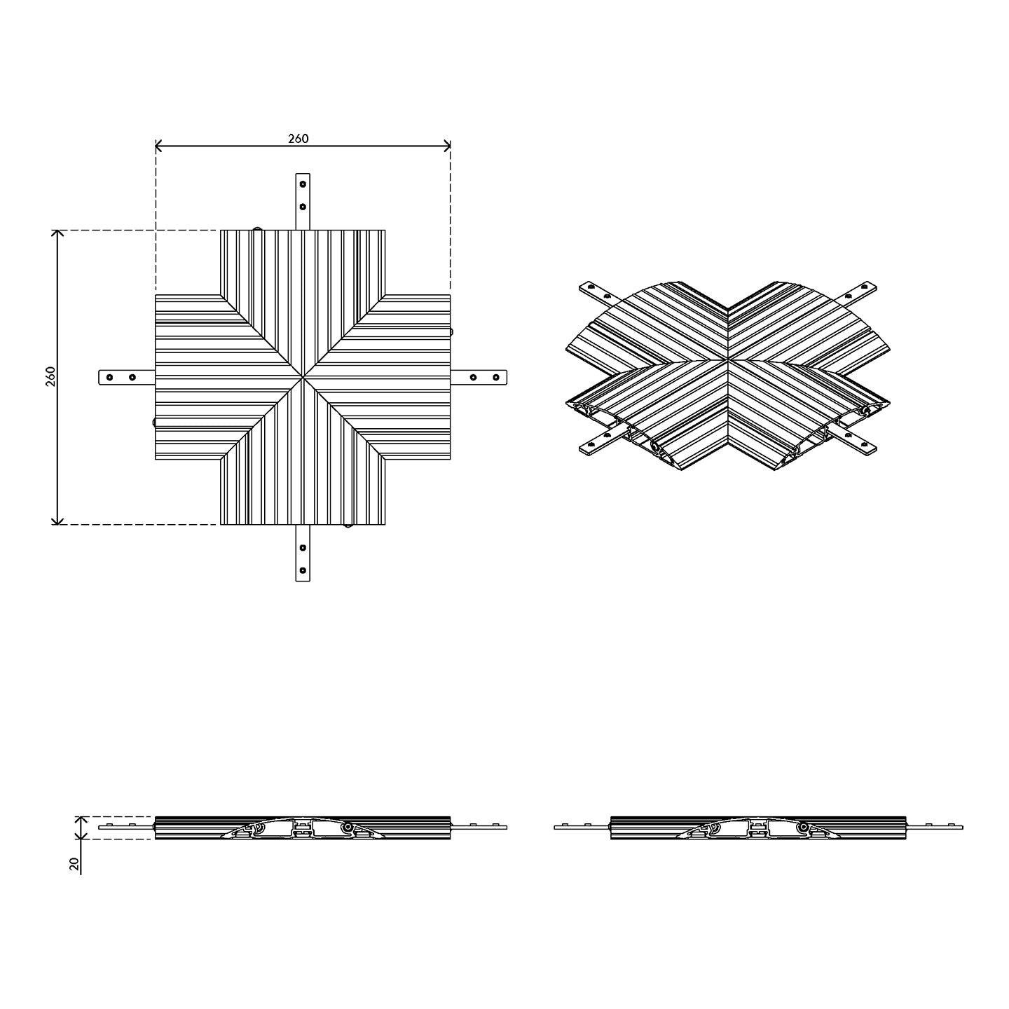 Add cable protector - cross-connection 472