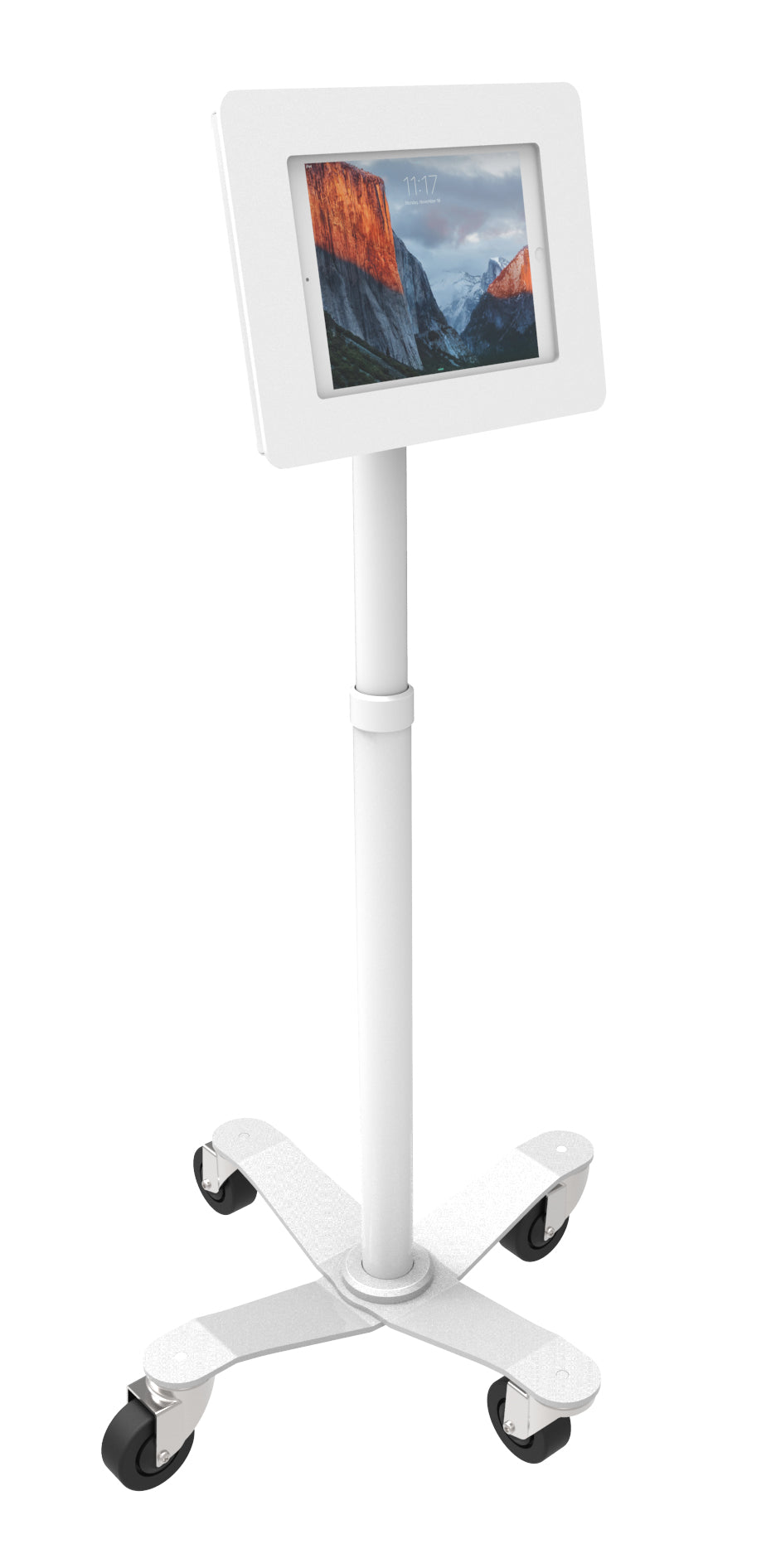 Compulocks Rolling VESA Medical Floor Stand White - Platform - for tablet - white - floor stand