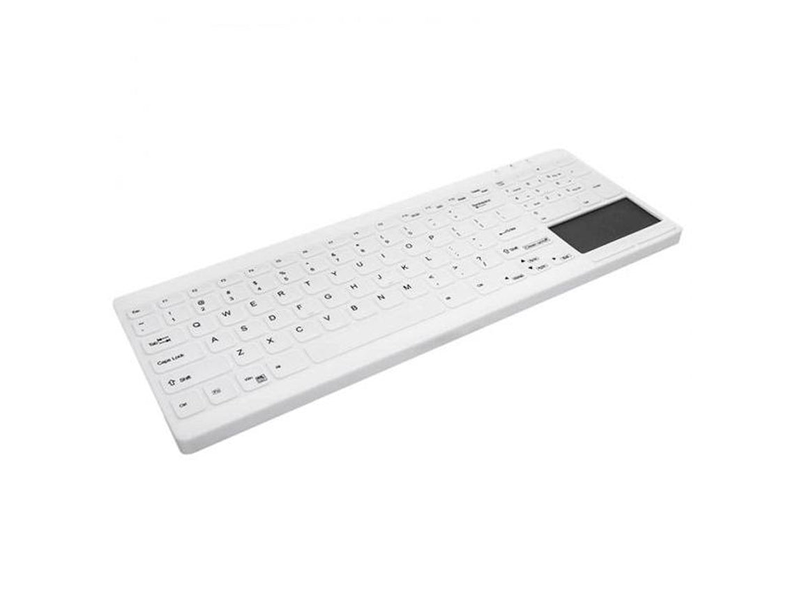 Active Key MedicalKey AK-C7412F - Keyboard - hospital - with touchpad - washable - USB - Spanish - white