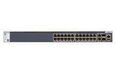 NETGEAR M4300-28G - Switch - L3 - Managed - 2 x 10/100/1000/10000 + 2 x 10 Gigabit SFP+ + 24 x 10/100/1000 - front to back airflow - rail mountable