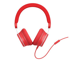 Energy Urban 3 Mic - Auriculares supraaurales con micrófono - Tamaño completo - Con cable - Conector de 3,5 mm - Rojo