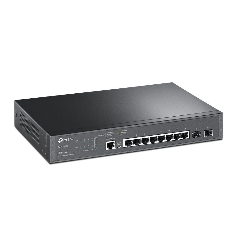Switch con Gestión TP-Link 8 puertos Gigabit+2 SFP - TL-SG3210