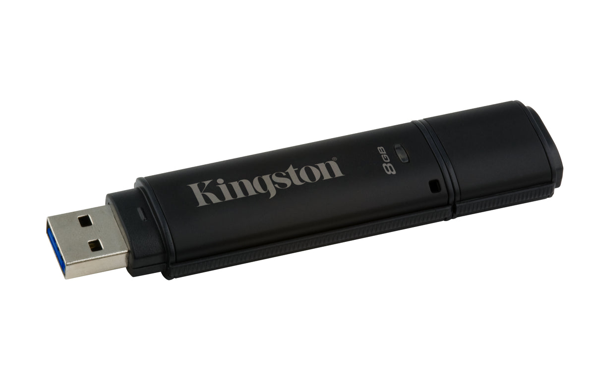 Kingston DataTraveler 4000 G2 Management Ready - USB flash drive - encrypted - 8 GB - USB 3.0 - FIPS 140-2 Level 3 - TAA Compliant