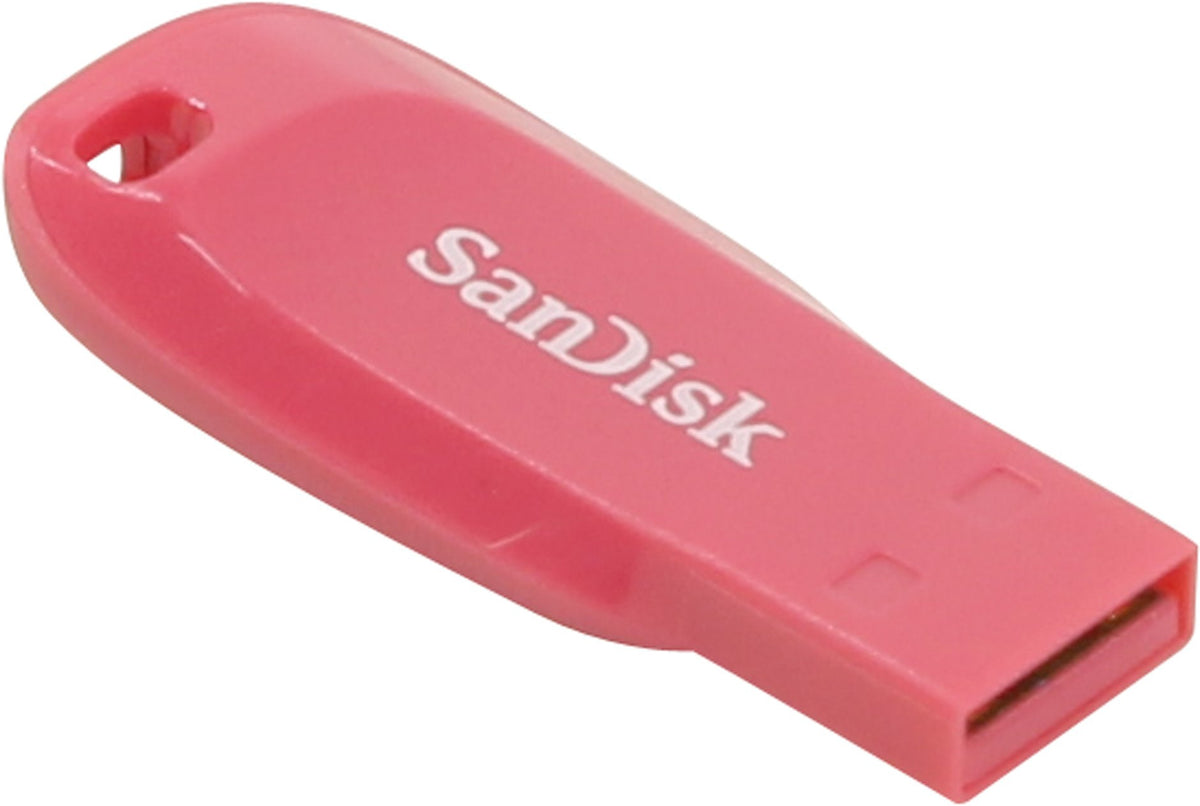 SanDisk Cruzer Blade - USB Flash Drive - 64GB - USB 2.0 - Electric Pink