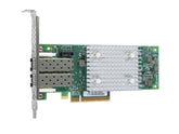 HPE StoreFabric SN1100Q 16Gb Dual Port - Adaptador de bus de host - PCIe 3.0 baixo perfil - 16Gb Fibre Channel x 2 - para ProLiant DL325 Gen10, DL345 Gen10, DL365 Gen10, DX360 Gen10, XL220n Gen10, XL290n Gen10