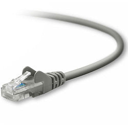 Belkin - Cable patch - RJ-45 (M) a RJ-45 (M) - 5 m - PTNB - CAT 5e - sin nudos, trenzado - gris