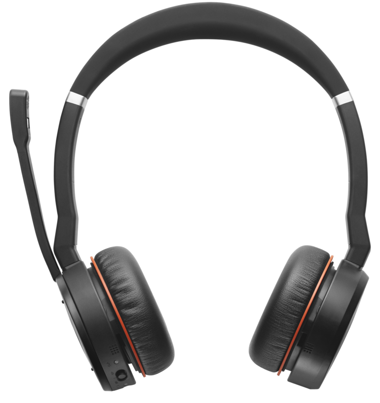 Jabra Evolve 75+ UC Stereo - Headphones - in ear - bluetooth - wireless - active noise canceling - USB