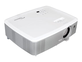 Optoma W400+ - DLP projector - portable - 3D - 4000 lumens ANSI - WXGA (1280 x 800) - 16:10 - 1080p - LAN